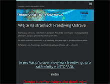 Tablet Screenshot of freedivingostrava.eu